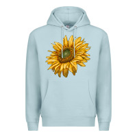 Blue Mist sunflower Premium Hoodie - RanaPortraitStore