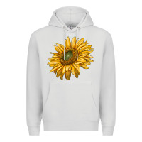 Dove Grey sunflower Premium Hoodie - RanaPortraitStore