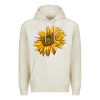 Oatmeal Heather sunflower Premium Hoodie - RanaPortraitStore