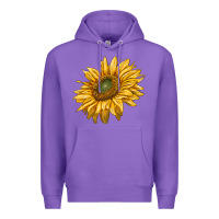Purple sunflower Premium Hoodie - RanaPortraitStore