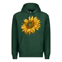 Sports Green sunflower Premium Hoodie - RanaPortraitStore