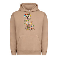 Pigment Burro Chihuahua with christmas lights Urban Hoodie - RanaPortraitStore
