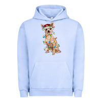 Pigment Grape Ice Chihuahua with christmas lights Urban Hoodie - RanaPortraitStore