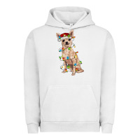 Pigment Lunar Rock Chihuahua with christmas lights Urban Hoodie - RanaPortraitStore