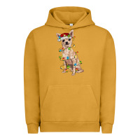 Pigment Peanut Butter Chihuahua with christmas lights Urban Hoodie - RanaPortraitStore