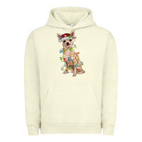Pigment Pistachio Chihuahua with christmas lights Urban Hoodie - RanaPortraitStore