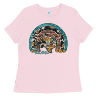 Bubblegum Pink texas map sunflower leopard cowhide aztec turquoise gemstone rainbow Ladies Tee - Artiststas