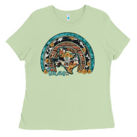 Matcha texas map sunflower leopard cowhide aztec turquoise gemstone rainbow Ladies Tee - Artiststas