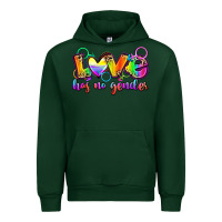 Forest Green love has no gender Urban Hoodie - Zillion Design Studio