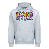 Heather Grey love has no gender Urban Hoodie - Zillion Design Studio