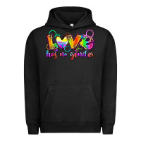 Pigment Black love has no gender Urban Hoodie - Zillion Design Studio