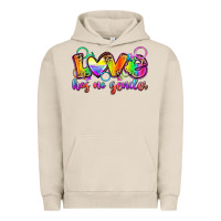 Pigment French Oak love has no gender Urban Hoodie - Zillion Design Studio
