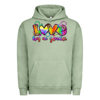Pigment Oil Green love has no gender Urban Hoodie - Zillion Design Studio