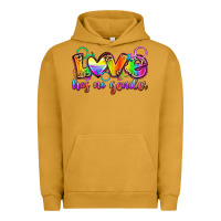 Pigment Peanut Butter love has no gender Urban Hoodie - Zillion Design Studio