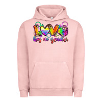 Pigment Salmon love has no gender Urban Hoodie - Zillion Design Studio