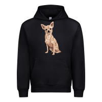Black chihuahua Urban Hoodie - RanaPortraitStore