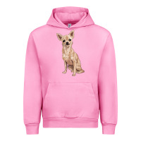 Fuchsia Pink chihuahua Urban Hoodie - RanaPortraitStore
