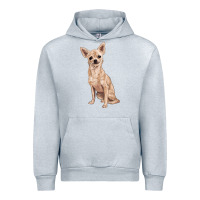 Heather Grey chihuahua Urban Hoodie - RanaPortraitStore