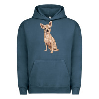 Pigment Midnight Navy chihuahua Urban Hoodie - RanaPortraitStore