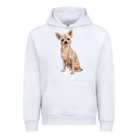 White chihuahua Urban Hoodie - RanaPortraitStore
