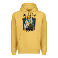 Antique Gold oh holy night holy family Premium Hoodie - RanaPortraitStore