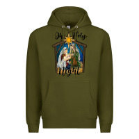 Army Green oh holy night holy family Premium Hoodie - RanaPortraitStore