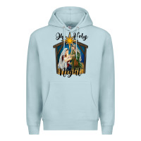 Blue Mist oh holy night holy family Premium Hoodie - RanaPortraitStore