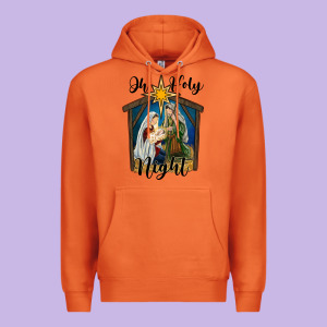 Oh Holy Night Holy Family Premium Hoodie Designed By Ranaportraitstore