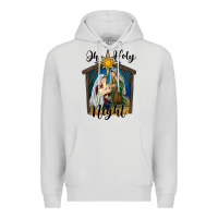 Dove Grey oh holy night holy family Premium Hoodie - RanaPortraitStore