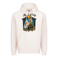 Pale Pink oh holy night holy family Premium Hoodie - RanaPortraitStore