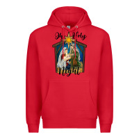 Red oh holy night holy family Premium Hoodie - RanaPortraitStore