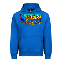 Cobalt it's ok to say gay Urban Hoodie - Zillion Design Studio