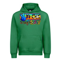 Emerald it's ok to say gay Urban Hoodie - Zillion Design Studio