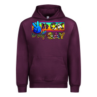 Mauve Wine it's ok to say gay Urban Hoodie - Zillion Design Studio