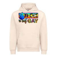 Sandshell it's ok to say gay Urban Hoodie - Zillion Design Studio