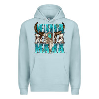 Blue Mist mama mama mama Premium Hoodie - texasbilliewilder