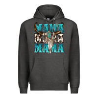 Charcoal Heather mama mama mama Premium Hoodie - texasbilliewilder