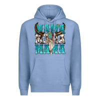 Colony Blue mama mama mama Premium Hoodie - texasbilliewilder