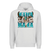 Dove Grey mama mama mama Premium Hoodie - texasbilliewilder