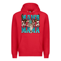 Red mama mama mama Premium Hoodie - texasbilliewilder