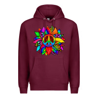 Burgundy pride sunflower Premium Hoodie - Zillion Design Studio