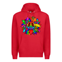 Red pride sunflower Premium Hoodie - Zillion Design Studio