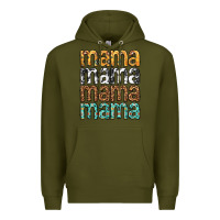 Army Green mama mama mama mama mothers day Premium Hoodie - texasbilliewilder