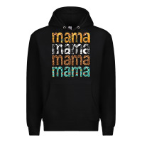 Black mama mama mama mama mothers day Premium Hoodie - texasbilliewilder