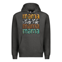 Charcoal Heather mama mama mama mama mothers day Premium Hoodie - texasbilliewilder