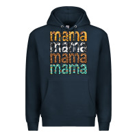 Navy mama mama mama mama mothers day Premium Hoodie - texasbilliewilder