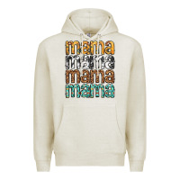 Oatmeal Heather mama mama mama mama mothers day Premium Hoodie - texasbilliewilder