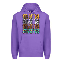 Purple mama mama mama mama mothers day Premium Hoodie - texasbilliewilder