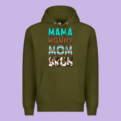 Mama Mommy Mom Bruh Premium Hoodie Designed By Texasbilliewilder