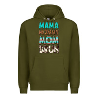 Army Green mama mommy mom bruh Premium Hoodie - texasbilliewilder